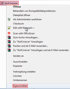 Rechtsklick WolCmd_exe
